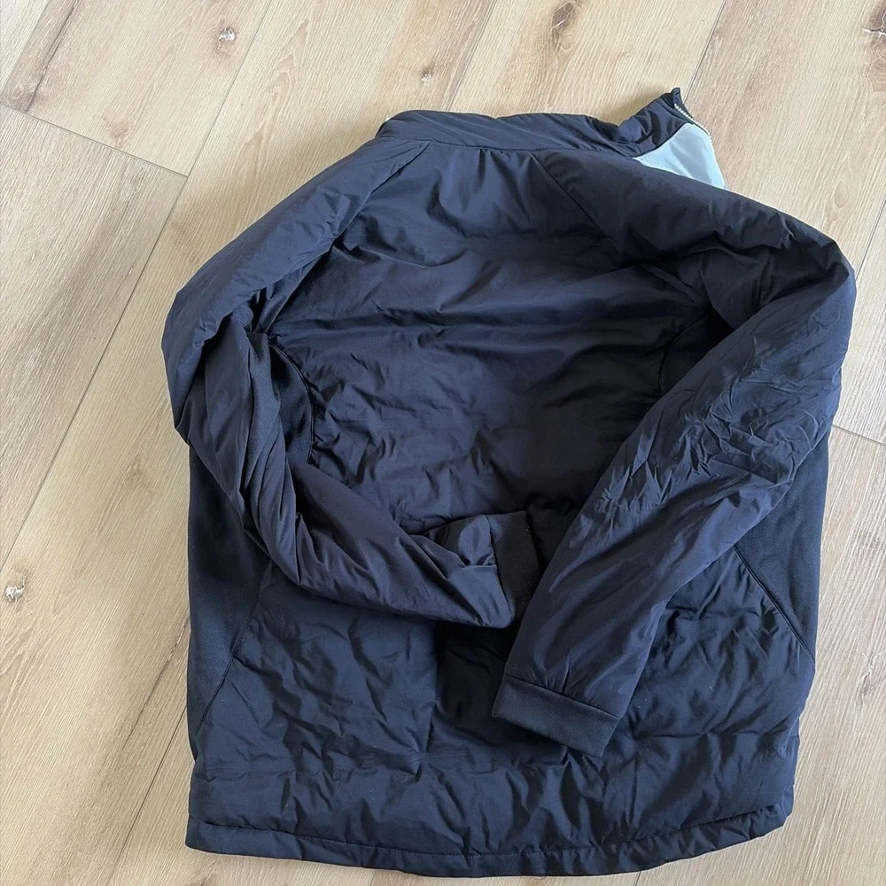 Original Penguin Golf Jacket Insulated Stripe Colorblock Black Medium Nwt